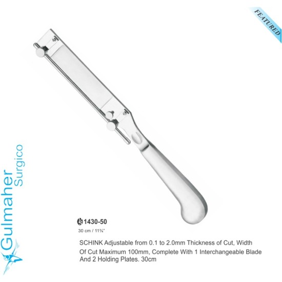 SCHINK Skin grafting craft knives Healing surgery Dermatome 30.0cm
