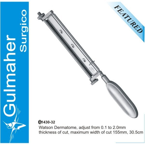 Watson Skin grafting craft knives Healing surgery Dermatome 30.5cm Watson Skin grafting craft knives Healing surgery Dermatome 30.5cm
