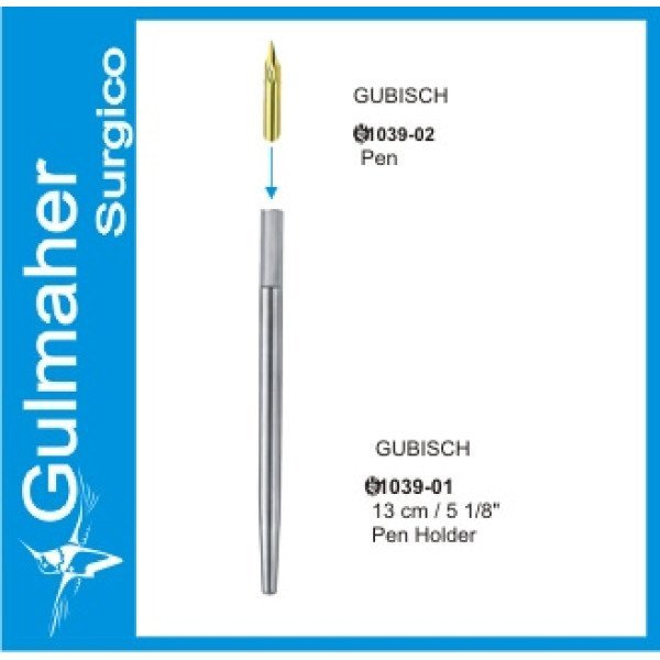 Gubisch Pen Holder, 13cm - Pack of 5 Tips Free
