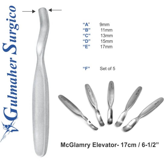 McGlamry Metatarsal Orthopedic Elevator 17cm - 6-1/2”
