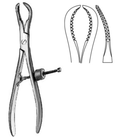 Bone Holding - Re-position Forceps, Adjustable Screw.