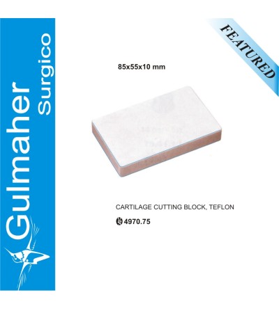 Cartilage Cutting Block, Teflon 85x55x10mm