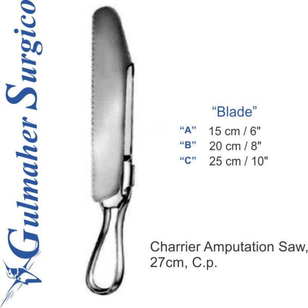 Charrier Amputation Saw, 27cm, C.p Charrier Amputation Saw, 27cm, C.p