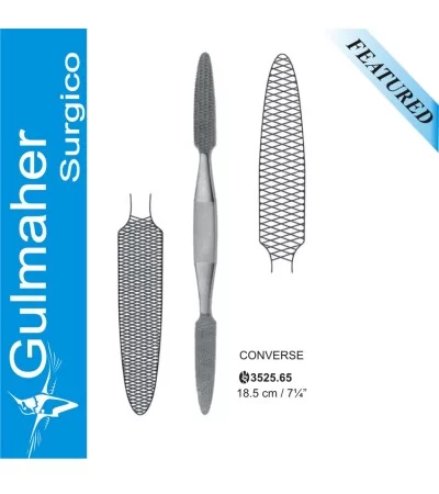 Converse Rhinoplasty Bone File, 18.5cm Converse Rhinoplasty Bone File, 18.5cm