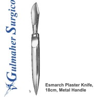 Esmarch Plaster Knife, 18cm, Metal Handle