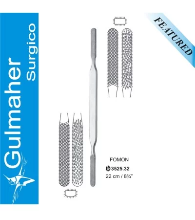 Fomon Bone Nasal Rasp, 20cm Fomon Bone Nasal Rasp, 20cm