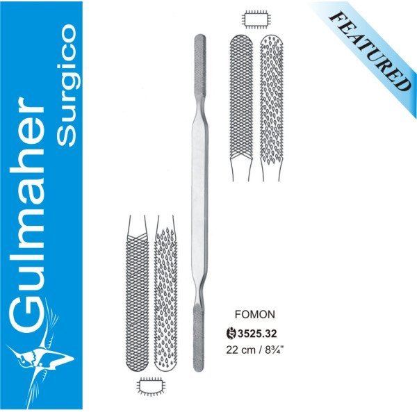 Fomon Style Nasal Dorsum Bone Rasp, 20cm Fomon Style Nasal Dorsum Bone Rasp, 20cm