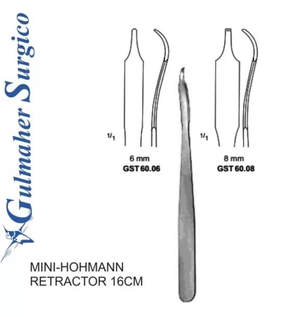 Hohmann Retractors Mini bone lever 16CM Hohmann Retractors Mini bone lever 16CM