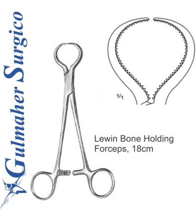 Lewin Bone Holding Forceps, 18cm