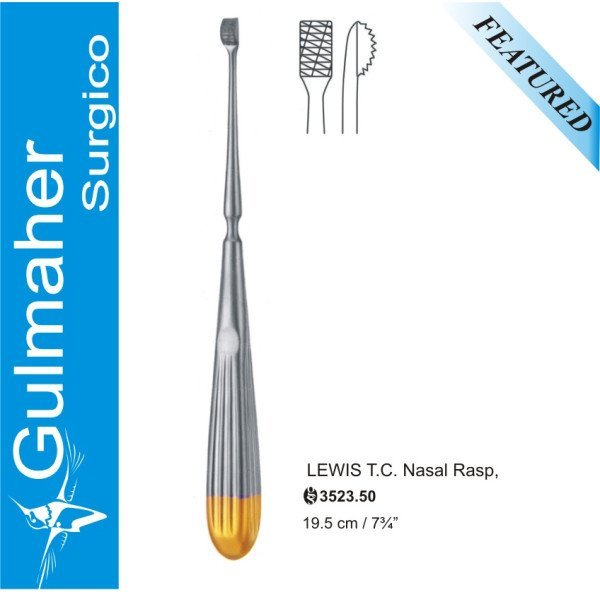LEWIS Nasal Rasp, T.C. 19.5cm