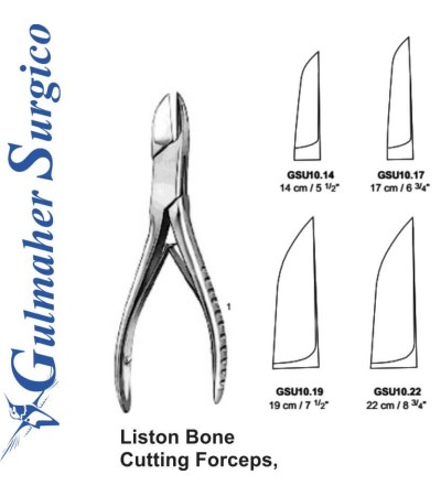 Liston Bone Cutting Forceps, 14-22cm