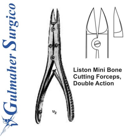 Liston Mini Bone Cutting Forceps, D/Action 15 cm / 6"