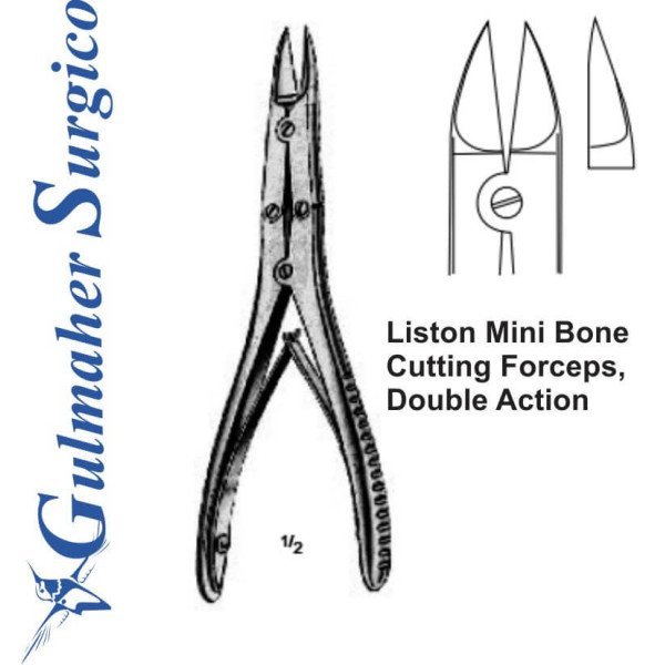 Liston Mini Bone Cutting Forceps, D/Action 15cm / 6"