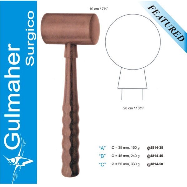 Novotex Mallet Fiber Wooden 26cm, 35mm Diameter