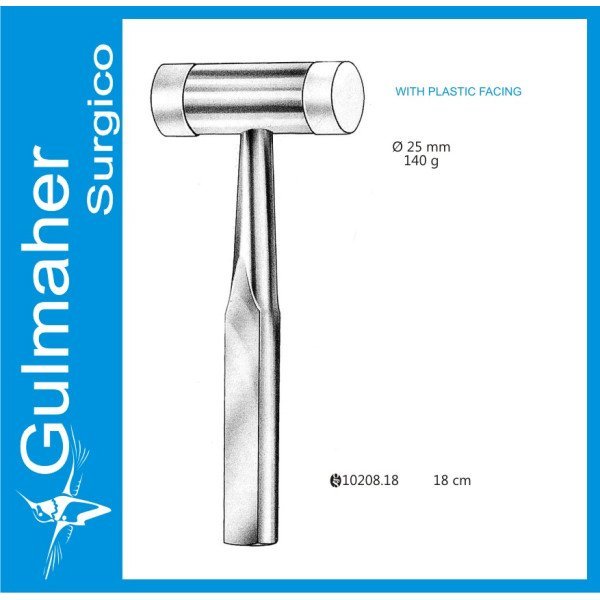 Plastic-Faced Medicon Surgical Mallet, 18.5cm