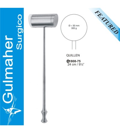 Quillen Metal Hammer, Angled Faces, 24cm