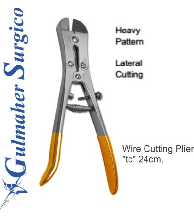 Wire Cutting Plier, Tungsten Carbide 24cm