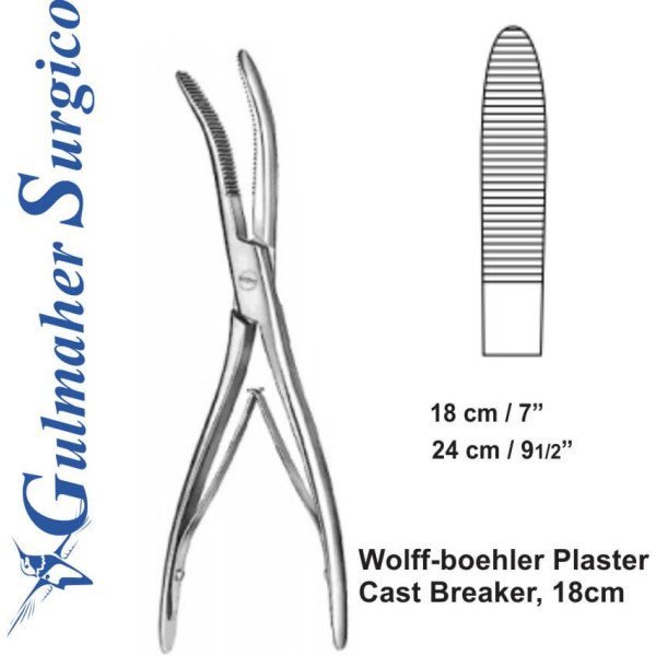 Wolff-boehler Plaster Cast Breaker, 18cm-24cm