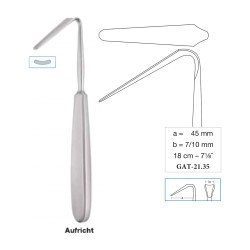 Aufricht Nasal Retractor 45 x 7/10 mm, 18 cm - 7-1/8˝ Aufricht Nasal Retractor 45 x 7/10 mm, 18 cm - 7-1/8˝