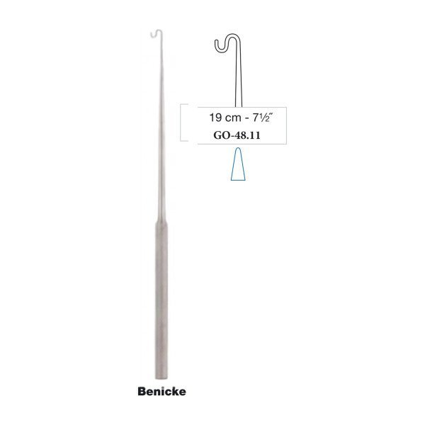 Benicke Double Curved S-Shaped Hook 19 cm - 7-1/2˝, Blunt