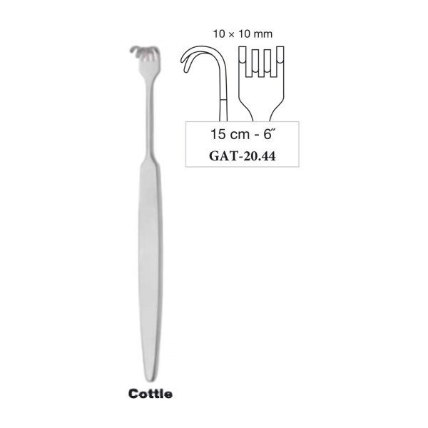 Cottle Alar Retractor 10 x 10 mm, 15 cm - 6˝