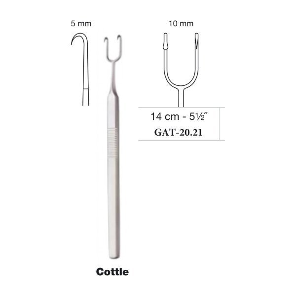 Cottle Alar and Skin Hook 14 cm - 5-1/2˝, 10 x 5 mm (GAT-20.21)
