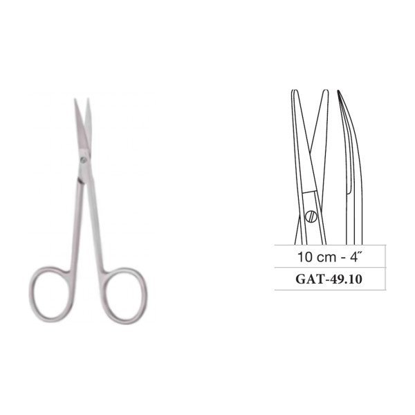 Cottle-Masing Rhinoplasty Scissors 10 cm - 4˝, Blunt Cottle-Masing Rhinoplasty Scissors 10 cm - 4˝, Blunt