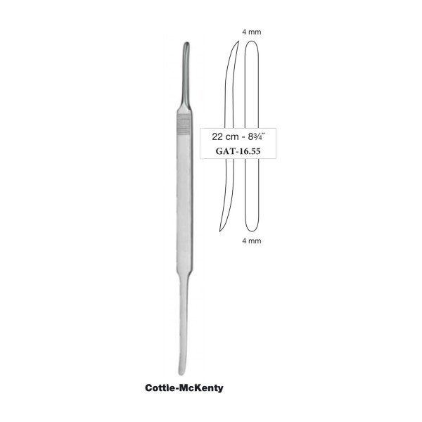 Cottle-McKenty Elevator 22 cm - 8-3/4˝, Double-Ended, 4.0 mm