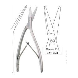 Cottle Rhinoplasty Nasal Septum Scissors 18 cm - 7-1/8˝