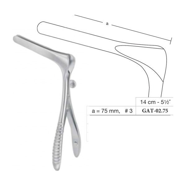 Cottle Nasal Speculum No. 3, 75 mm, 14 cm - 5-1/2˝