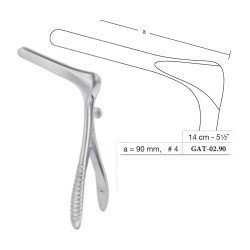 Cottle Nasal Speculum No. 4, 90 mm, 14 cm - 5-1/2˝