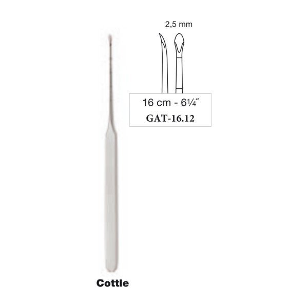 Cottle Septum Elevator 16 cm - 6-1/4˝, 2.5 mm