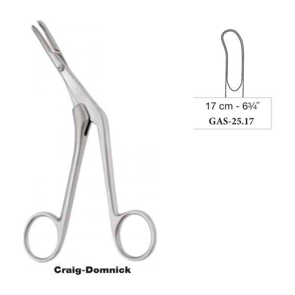 Craig-Domnick Vomer Forceps 17 cm - 6-3/4˝, Left
