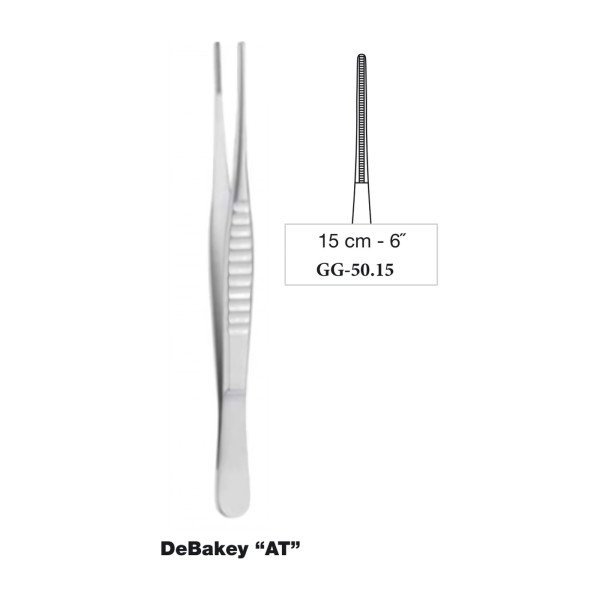 DeBakey Vascular Forceps 2.0 mm 15 cm - 6˝