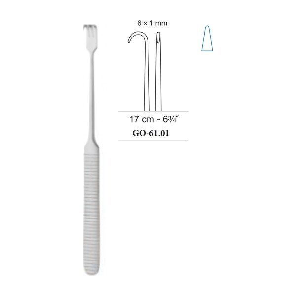 Delicate Retractor Blunt 6 x 1 mm, 17 cm - 6-3/4˝ Delicate Retractor Blunt 6 x 1 mm, 17 cm - 6-3/4˝