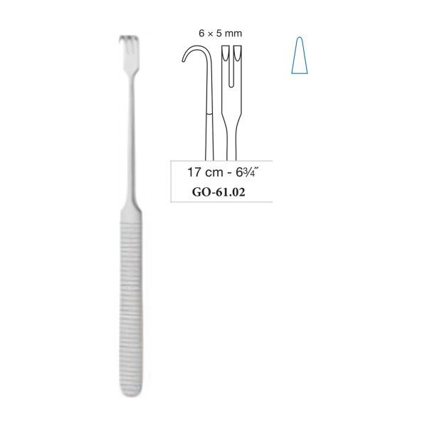 Delicate Retractor Blunt 6 x 5 mm, 17 cm - 6-3/4˝ Delicate Retractor Blunt 6 x 5 mm, 17 cm - 6-3/4˝