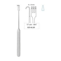 Delicate Retractor Blunt 6 x 8 mm, 17 cm - 6-3/4˝ Delicate Retractor Blunt 6 x 8 mm, 17 cm - 6-3/4˝
