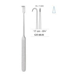 Delicate Retractor Sharp 6 x 1 mm, 17 cm - 6-3/4˝ Delicate Retractor Sharp 6 x 1 mm, 17 cm - 6-3/4˝