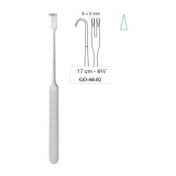 Delicate Retractor Sharp 6 x 5 mm, 17 cm - 6-3/4˝ Delicate Retractor Sharp 6 x 5 mm, 17 cm - 6-3/4˝