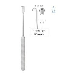 Delicate Retractor Sharp 6 x 8 mm, 17 cm - 6-3/4˝ Delicate Retractor Sharp 6 x 8 mm, 17 cm - 6-3/4˝