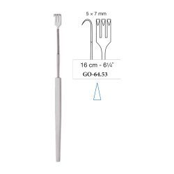 Delicate Retractor With Flexible Shaft Sharp 5 x 7 mm, 16 cm - 6-1/4˝ Delicate Retractor With Flexible Shaft Sharp 5 x 7 mm, 16 cm - 6-1/4˝