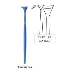 Desmarres Lid Retractor 12 mm Blepharoplasty Pattern, 14 cm - 5-1/2˝ Desmarres Lid Retractor 12 mm Blepharoplasty Pattern, 14 cm - 5-1/2˝