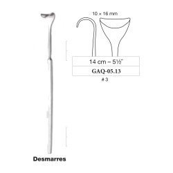 Desmarres Lid Retractor No. 3 Large 10 x 16 mm, 14 cm - 5-1/2˝ Desmarres Lid Retractor No. 3 Large 10 x 16 mm, 14 cm - 5-1/2˝