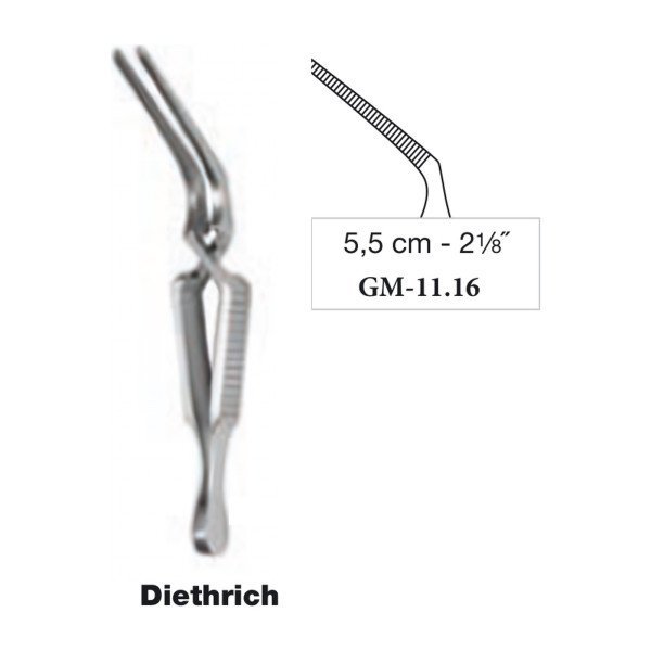 Diethrich Bulldog Clamp Curved 5.5 cm - 2-1/8˝