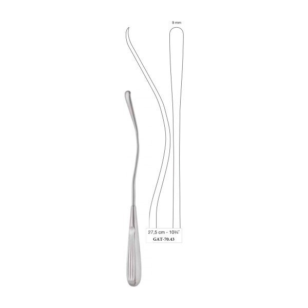 Dissector Elevator 27.5 cm - 10-3/4˝, 9 mm, Curved (GAT-70.43) Dissector Elevator 27.5 cm - 10-3/4˝, 9 mm, Curved (GAT-70.43)