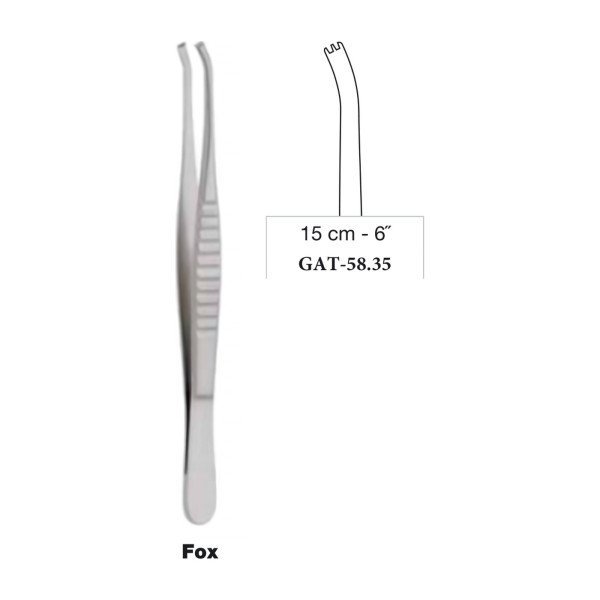 Fox Tissue and Cartilage Grasping Forceps 15 cm - 6˝