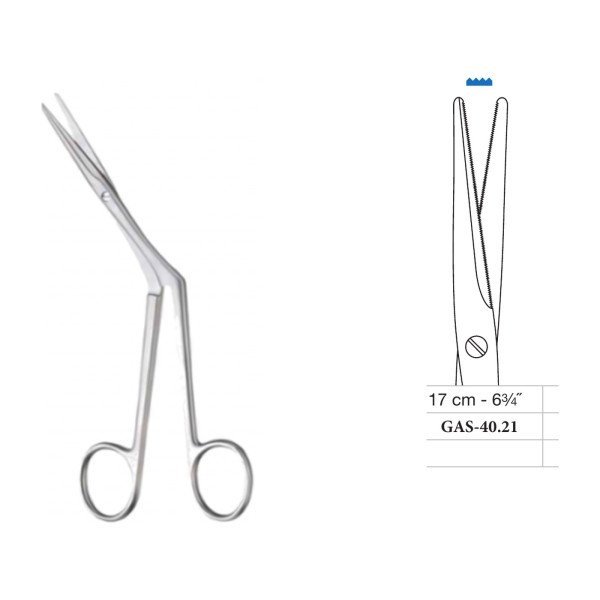 Heymann Rhinoplasty Scissors 17 cm - 6-3/4˝, Serrated Both Blades Heymann Rhinoplasty Scissors 17 cm - 6-3/4˝, Serrated Both Blades