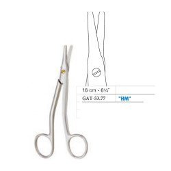 Walter-Cottle Dorsal Scissors, Curved, 16 cm - 6-1/4˝, Tungsten Carbide