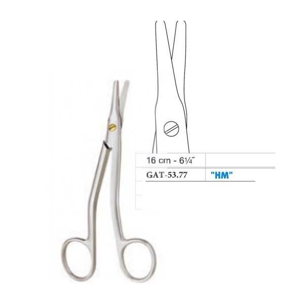 Walter-Cottle Dorsal Scissors, Curved, 16 cm - 6-1/4˝, Tungsten Carbide