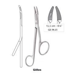 Gillies Needle Holder with Scissors 15.5 cm - 6-1/8˝